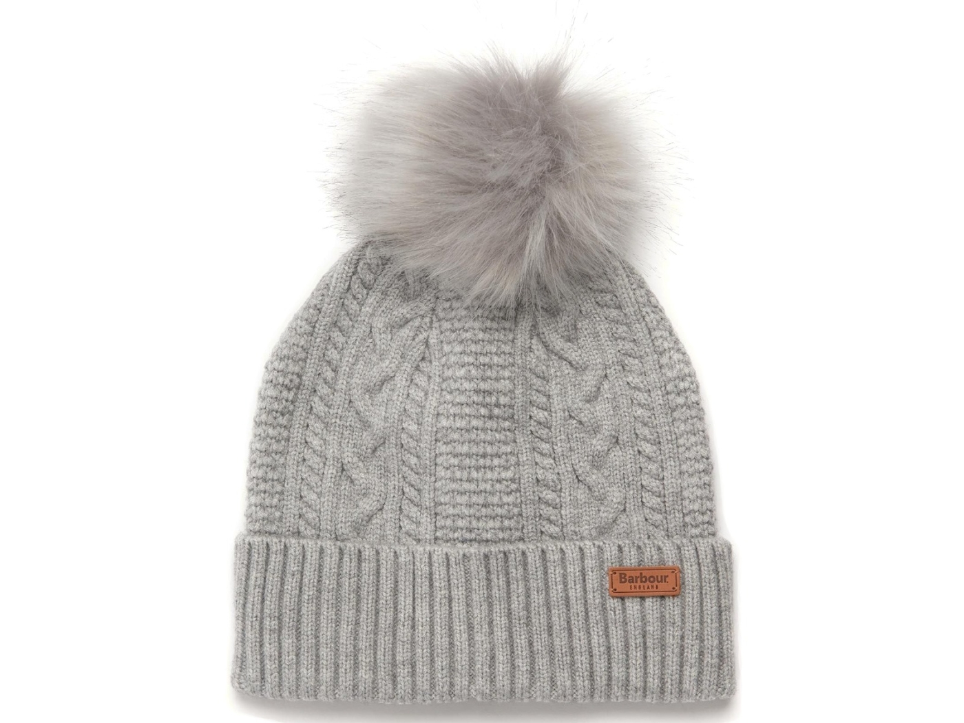 barbour alnwick beanie grey