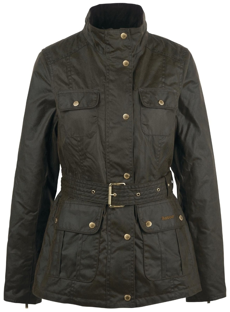 barbour winter belted utility wax jacket