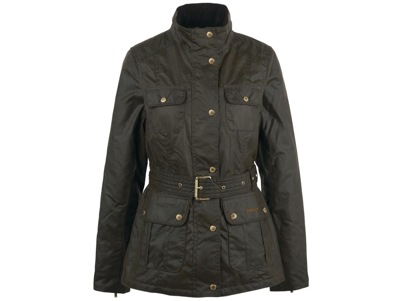 barbour winter belted utility wax jacket