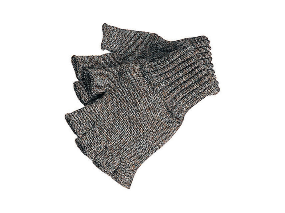 Barbour Wool Fingerless Shooting Gloves Olive