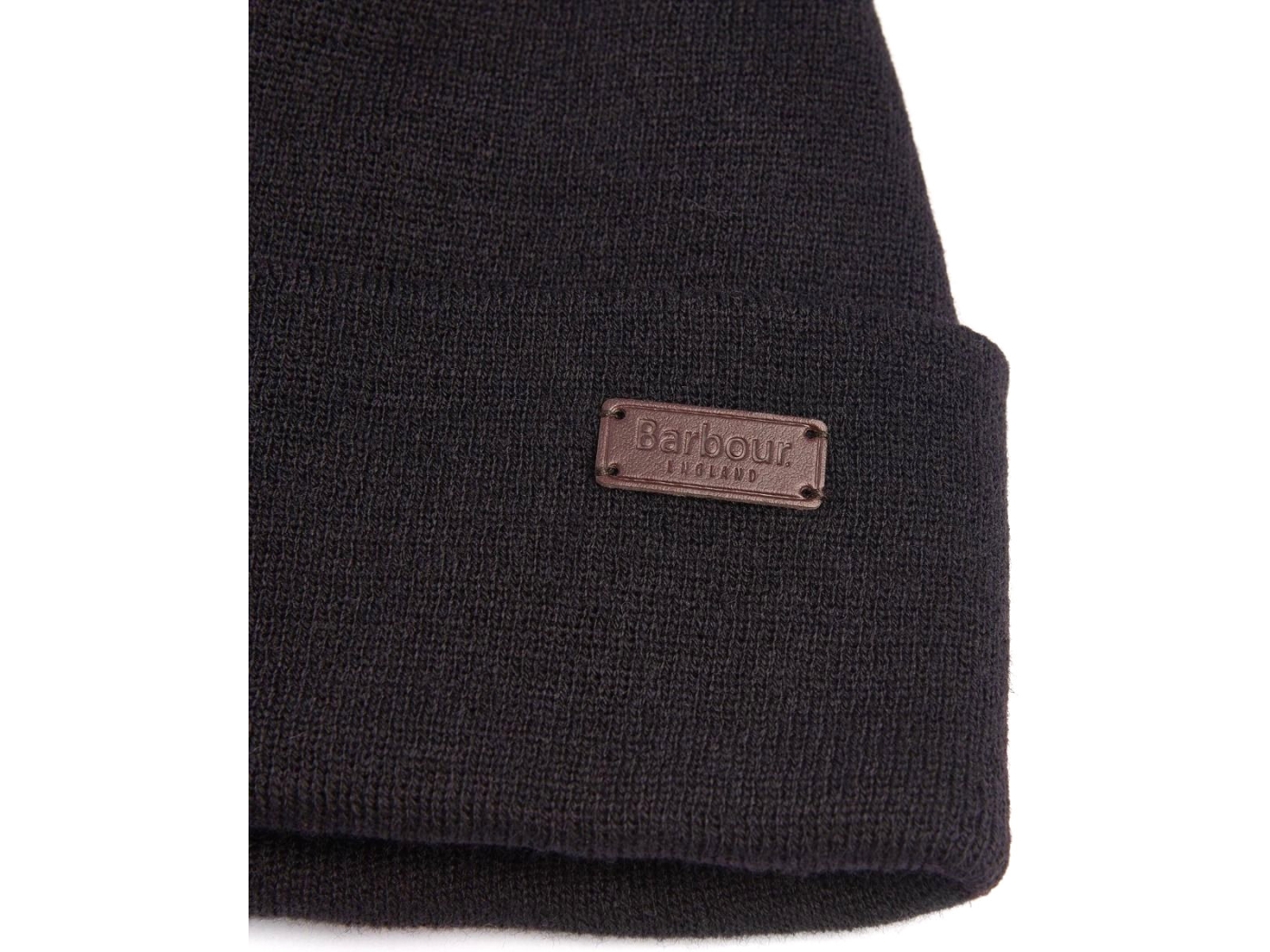 barbour healey knitted beanie black