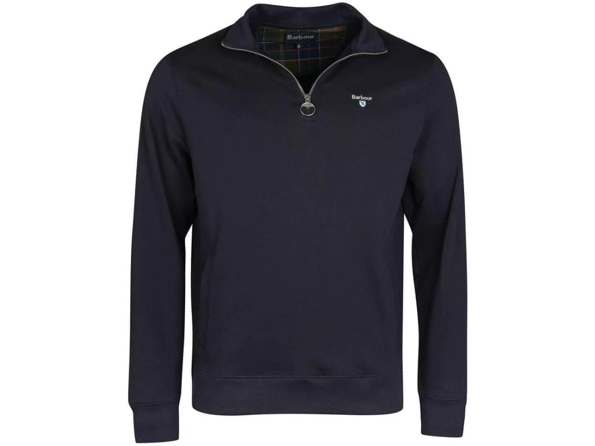 Barbour Rothley Half Zip Navy Jumper