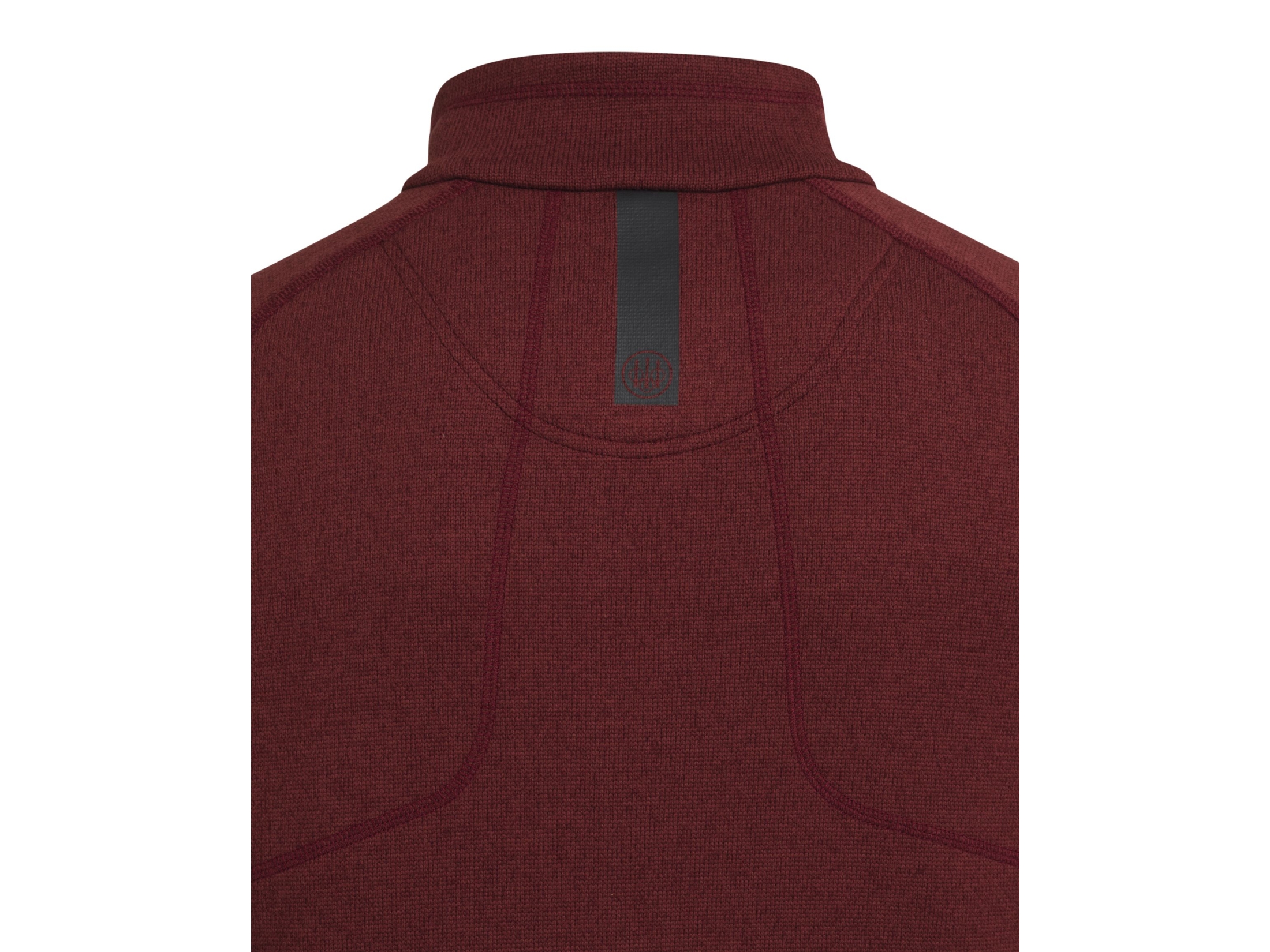 half zip beretta madder brown fleece