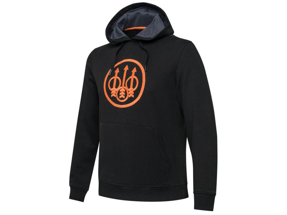 beretta pintail black embroidered hoodie