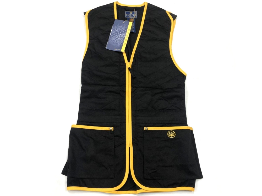 beretta black and gold trap vest