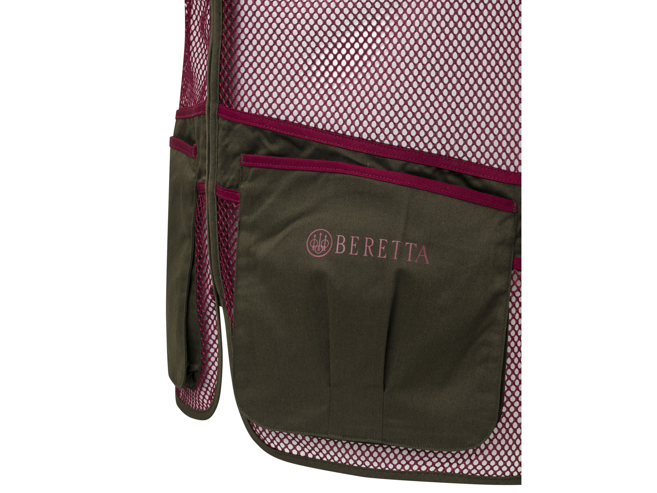 skeet vest full mesh cordovan spirit bark