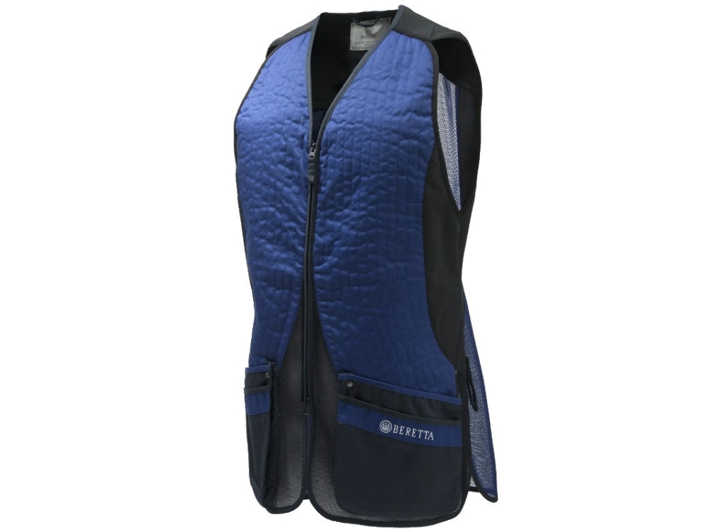 beretta silver pigeon evo shooting vest blue