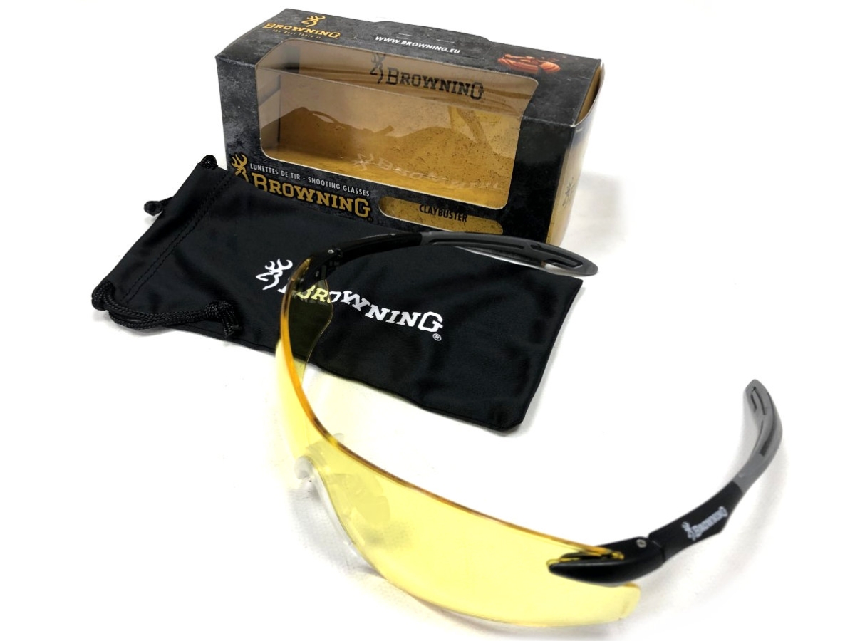 browning claybuster shooting glasses yellow