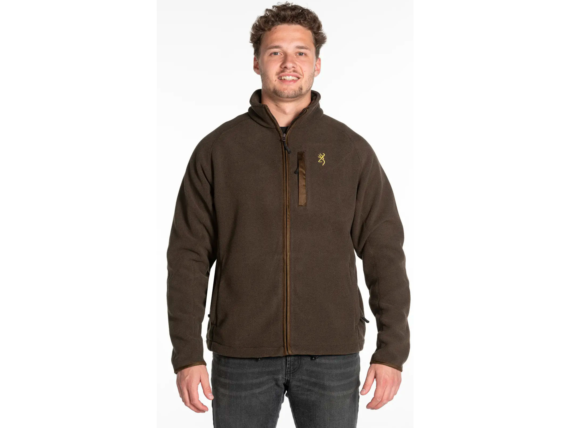 browning brown summit fleece jacket lightweight thick fleece