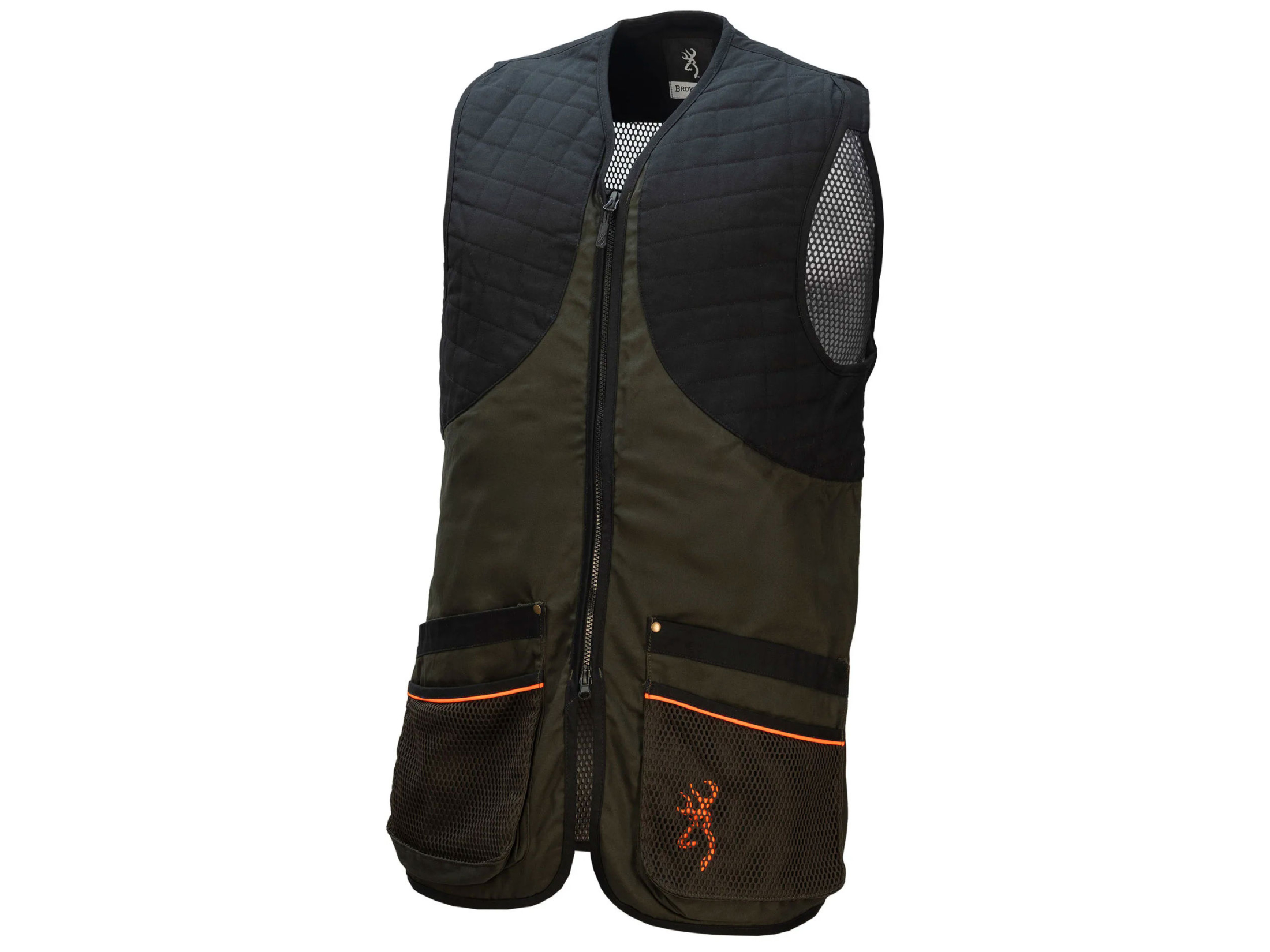 browning skeet vest dark green mesh the classic