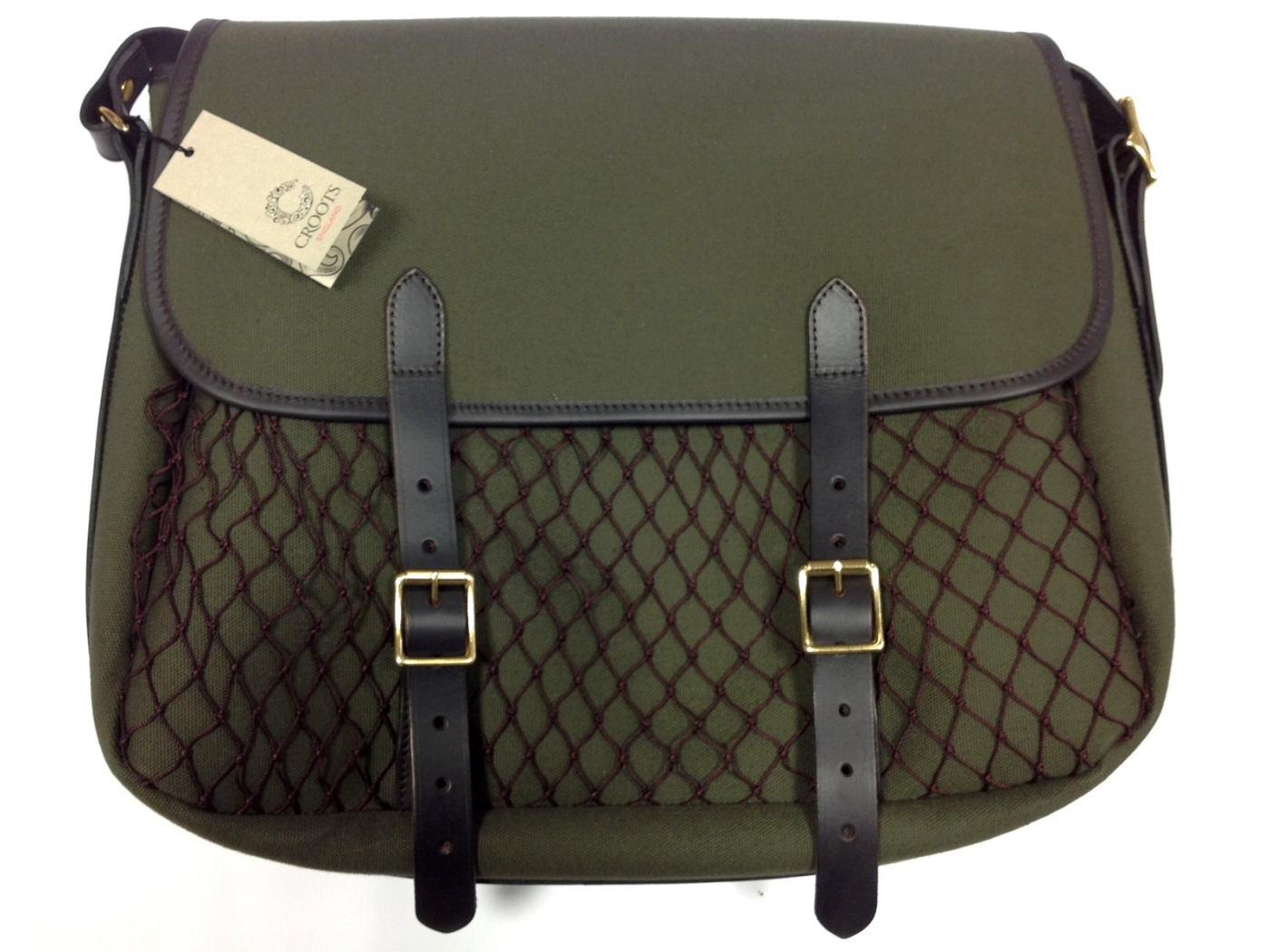 Croots Rosedale Canvas & leather Game Bag - Green