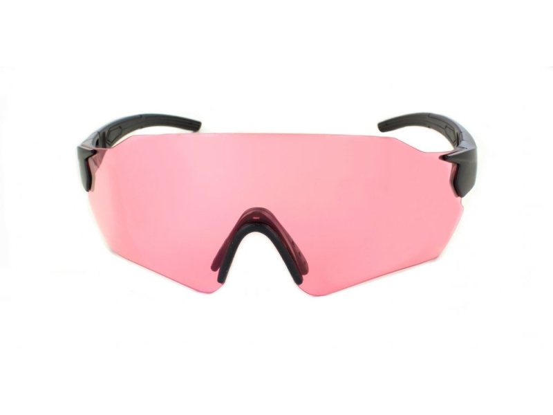 Evolution safety glasses with rose tint lenses