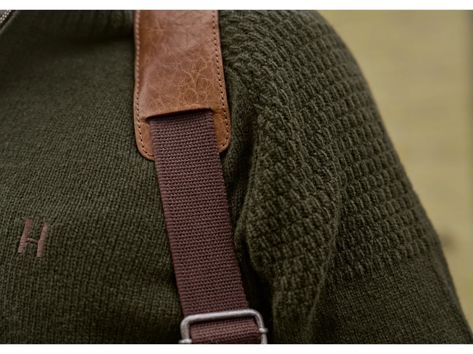 wool zip half jumper harkila