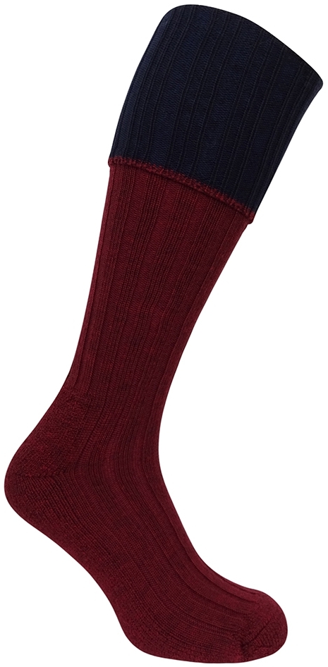 Hoggs Contrast Turnover Top Stocking size 7-10
