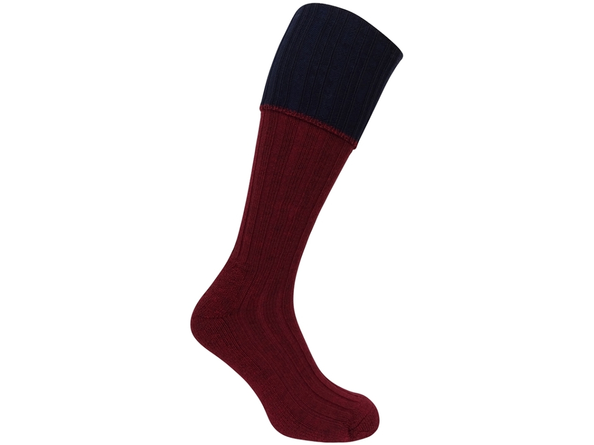 Hoggs Contrast Turnover Top Stocking size 7-10