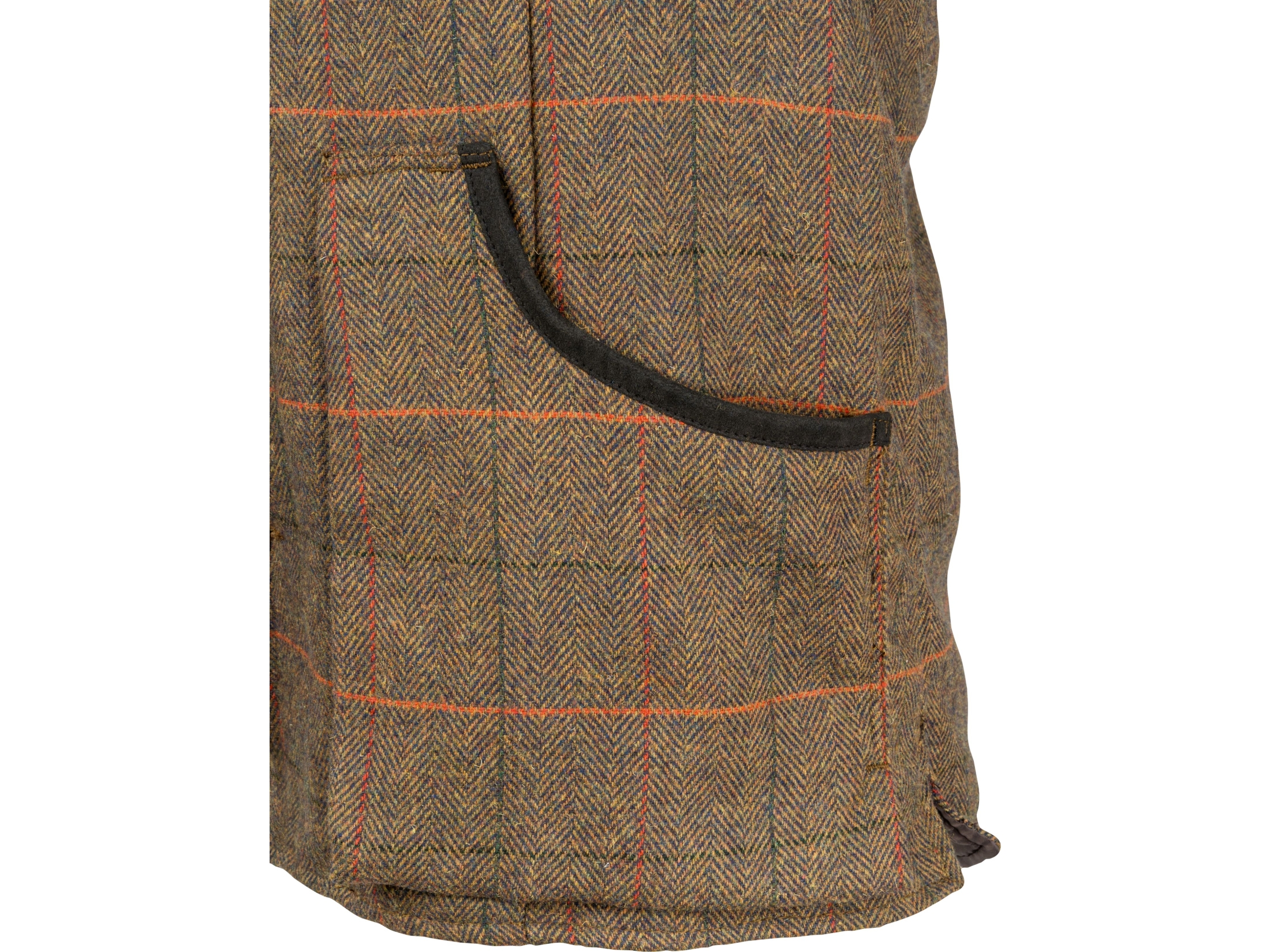 brown tweed vest jack pyke herringbone