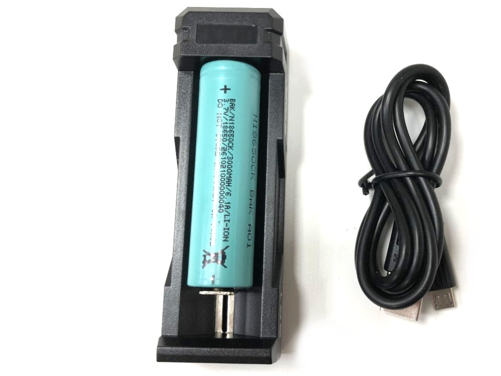 pard 18650 battery and charger