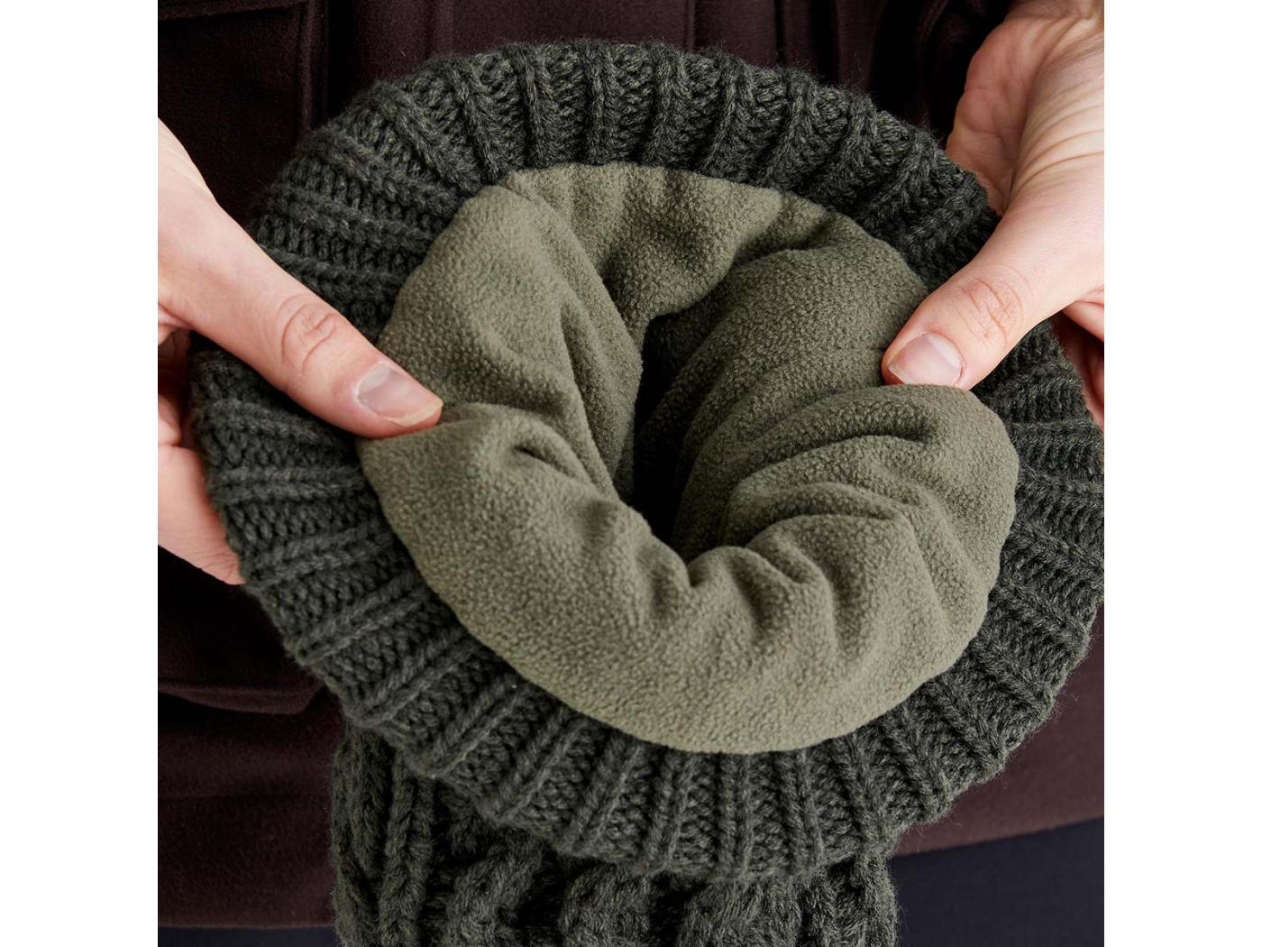 ridgeline fleck bobble nordic hat ladies deep forest green