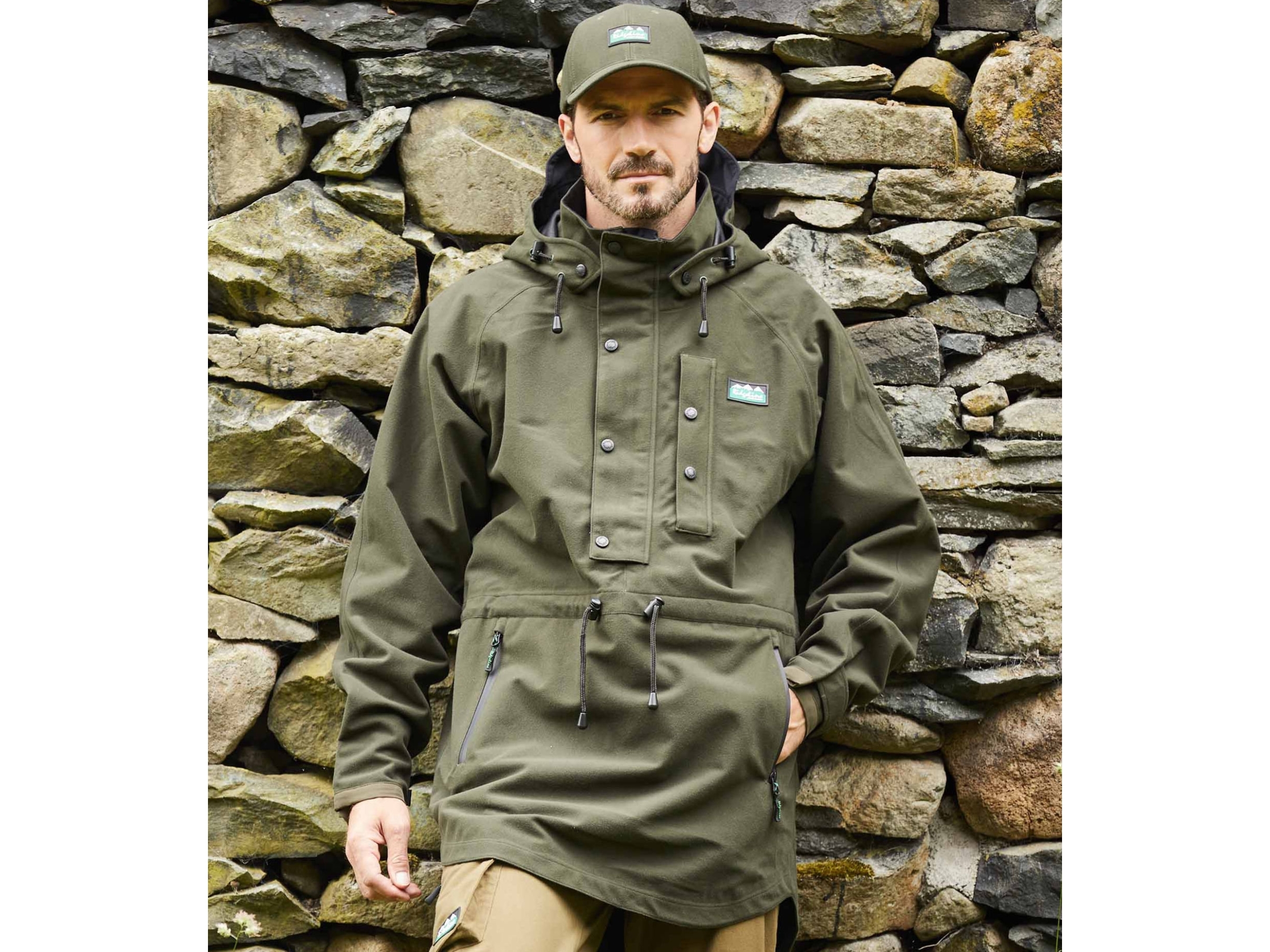 ridgeline deep forest green monsoon smock