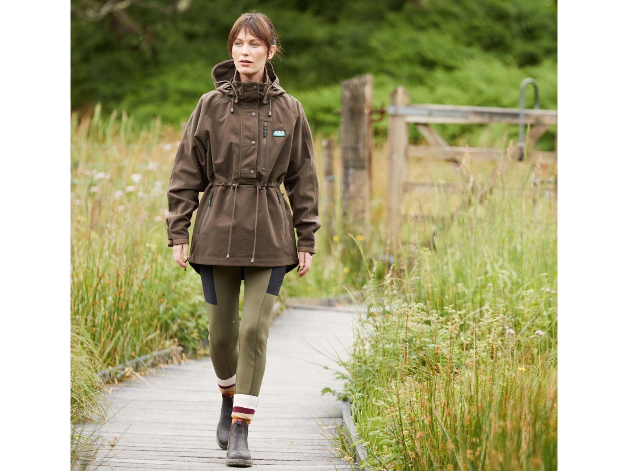 ridgeline monsoon ladies smock brown bark