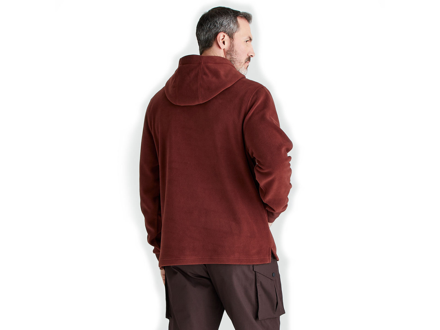 ridgeline mens ballistic fleece hoodie oxblood