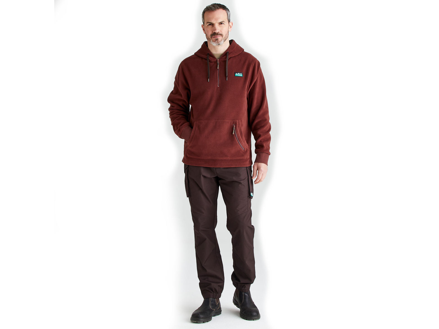 Ridgeline Ballistic Hoodie Oxblood Main Image ridgeline mens ballistic hoodie oxblood fleece