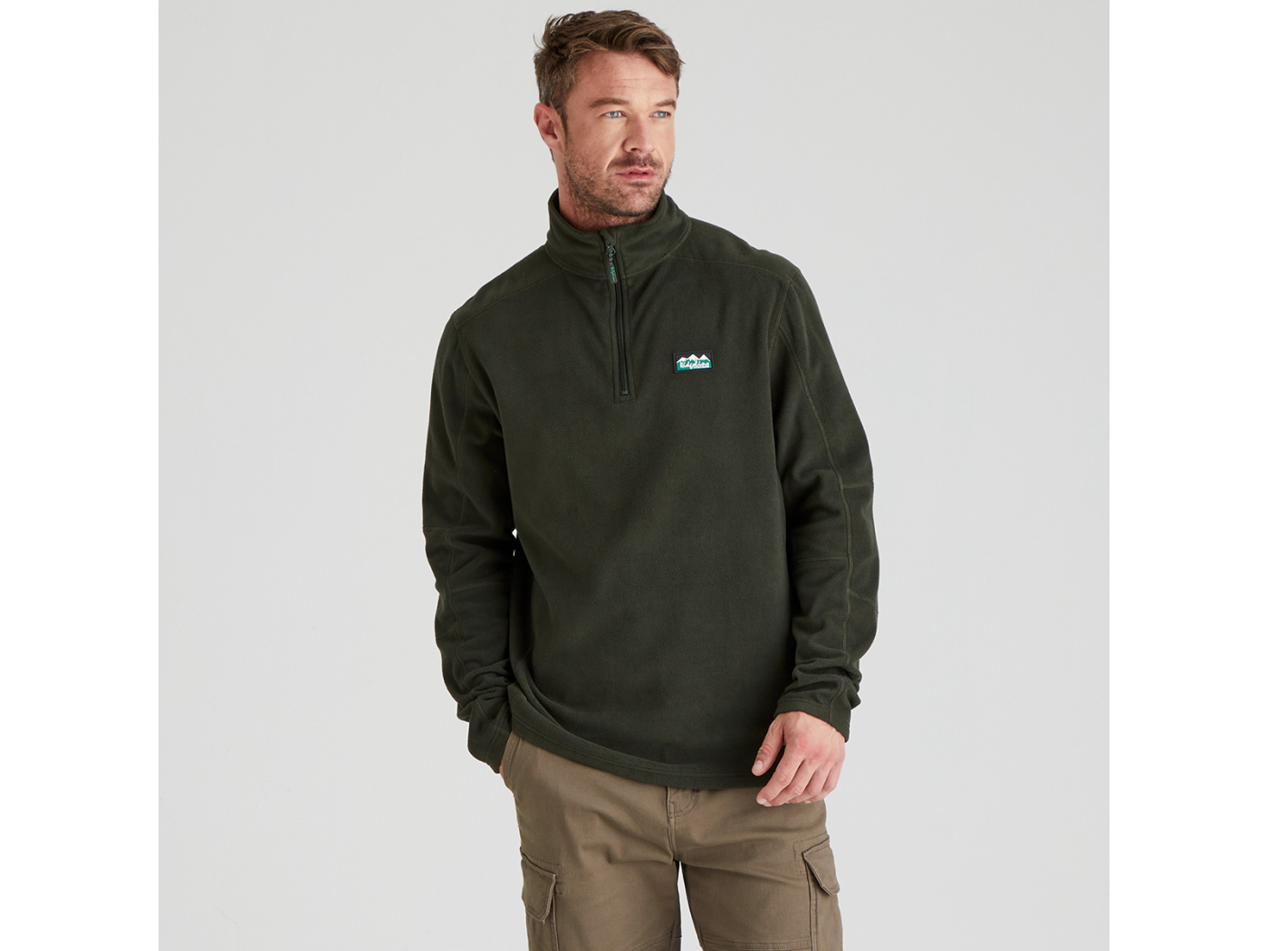 Ridgeline Mens Narvik Fleece Deep Forest Main Image deep forest green narvik ridgeline fleece