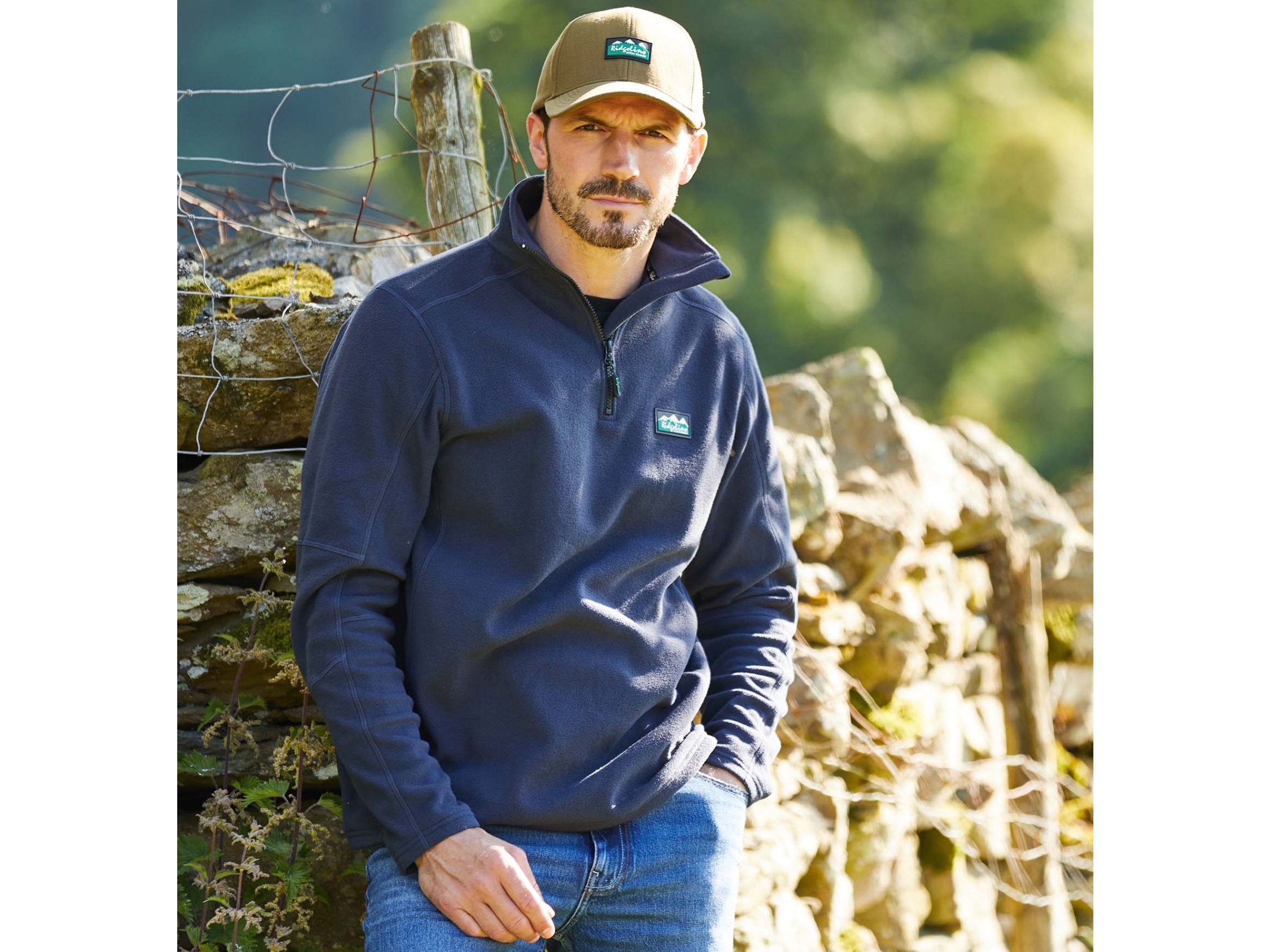 ridgeline mens narvik fleece navy