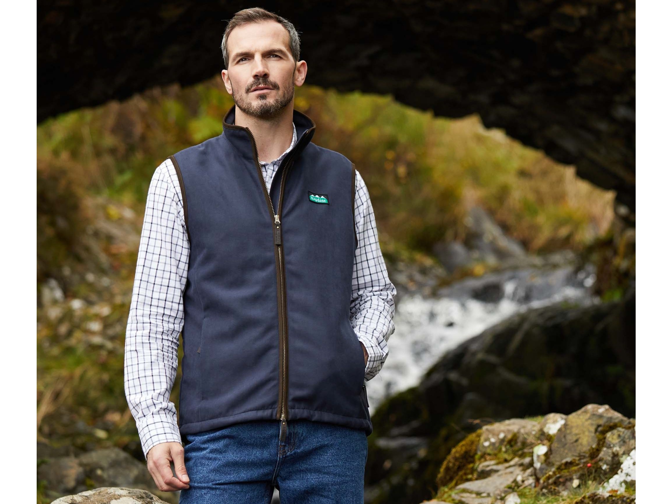 ridgeline mens monarch navy gilet