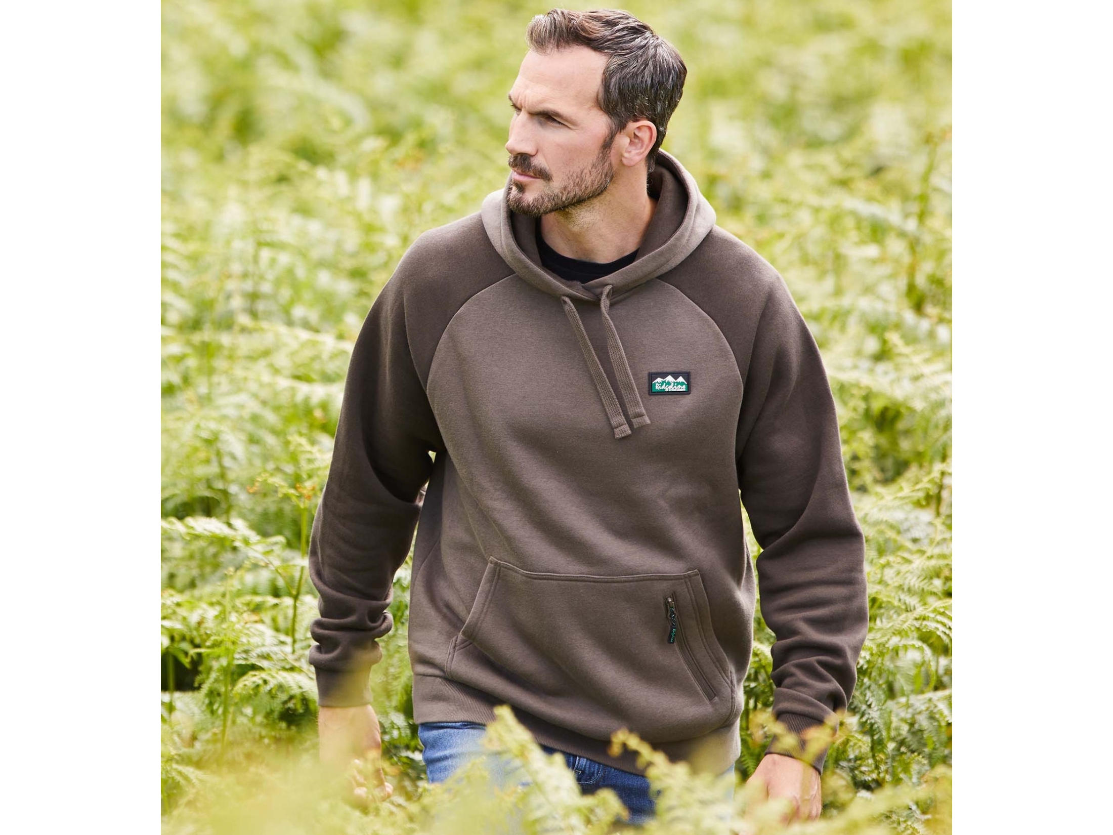 ridgeline north island mens hoodie light bark