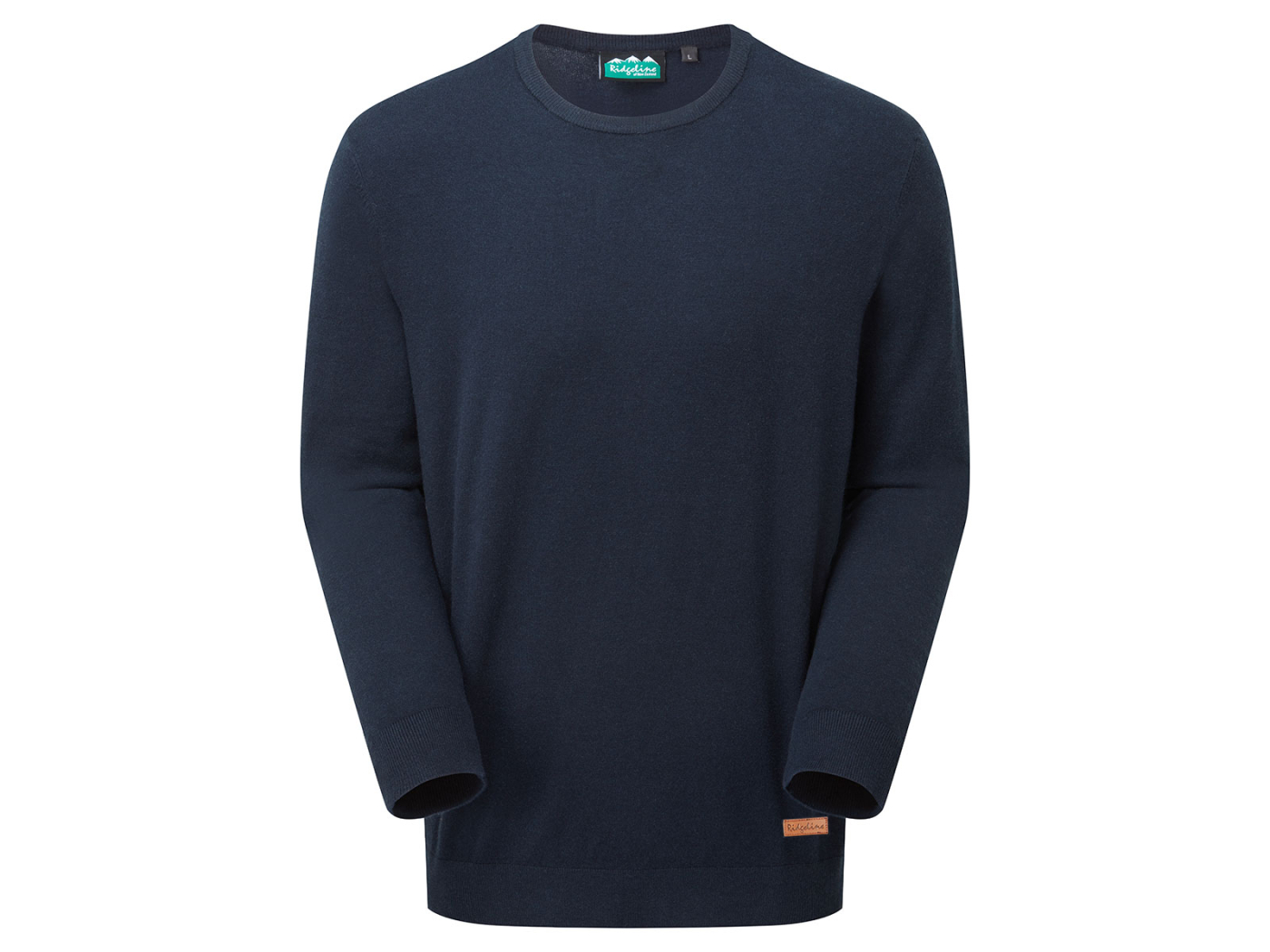 Ridgeline Mens Hartland Crew Neck Jumper Navy Main Image ridgeline hartland crew neck jumper navy