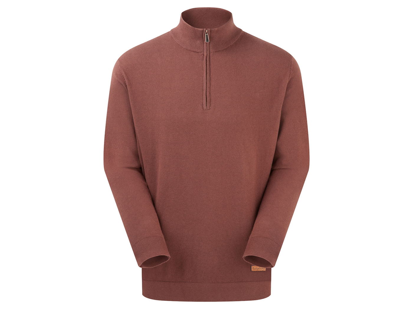 Ridgeline Mens Hartland 1/4 Zip Jumper Oxblood Main Image ridgeline mens hartland oxblood quarter zipped zip jumper