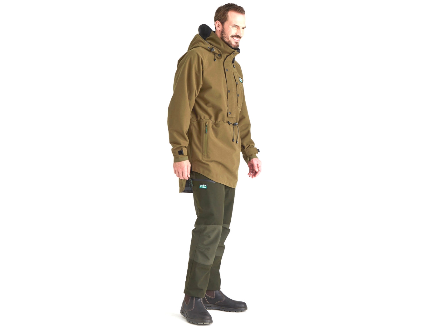 ridgeline mens monsoon classic smock teak