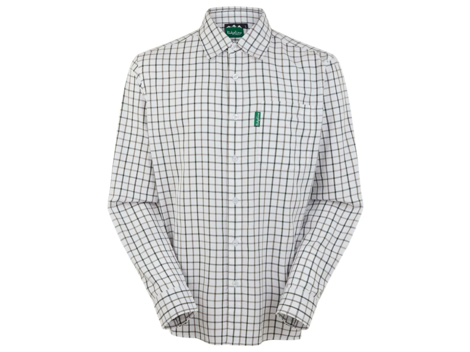 Ridgeline Sedgebrook Checked Shirt Deep Forest Main Image ridgeline smokey olive checked shirt deep forest