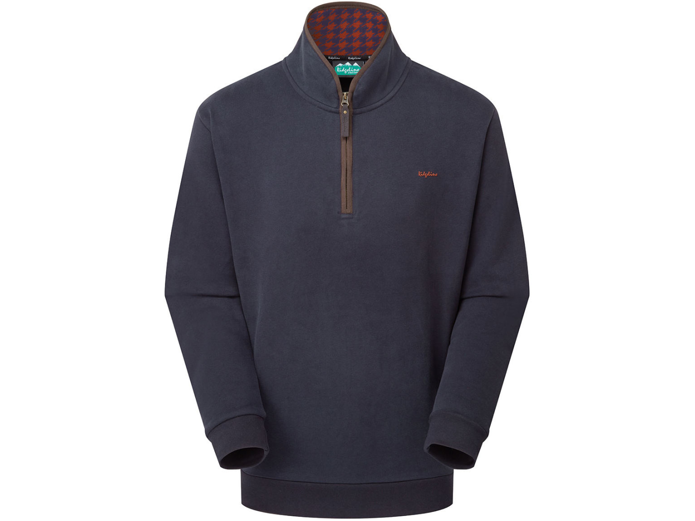 brancaster navy quarter zip ridgeline