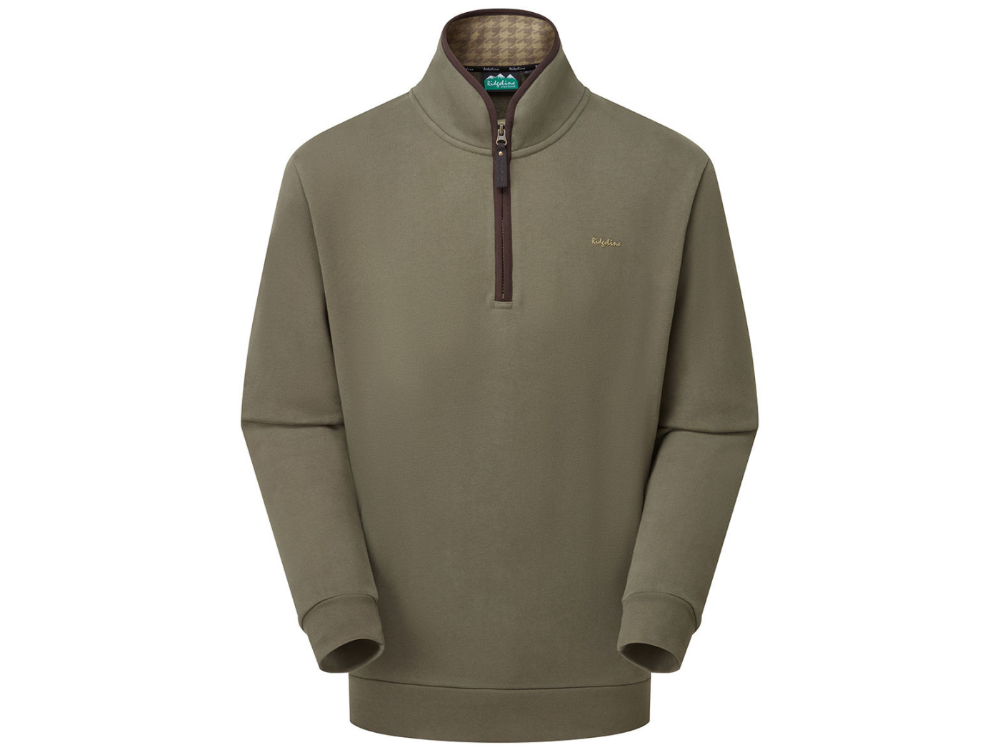 smokey olive ridgeline brancaster zipped quarter