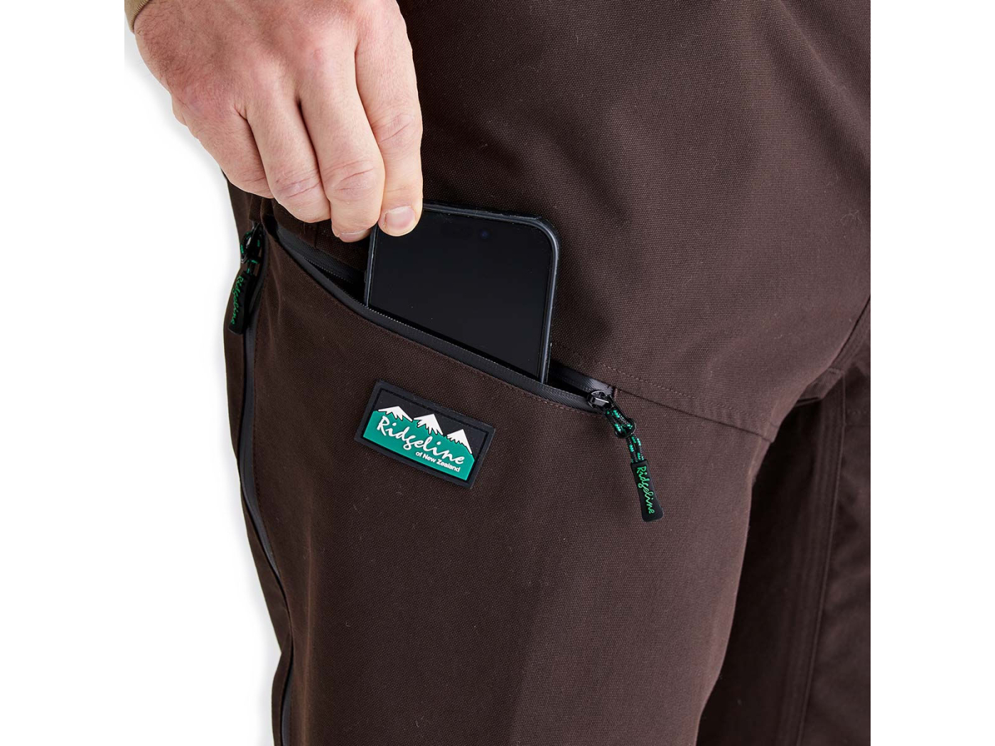 trousers cambrian deep bark ridgeline mens waterproof