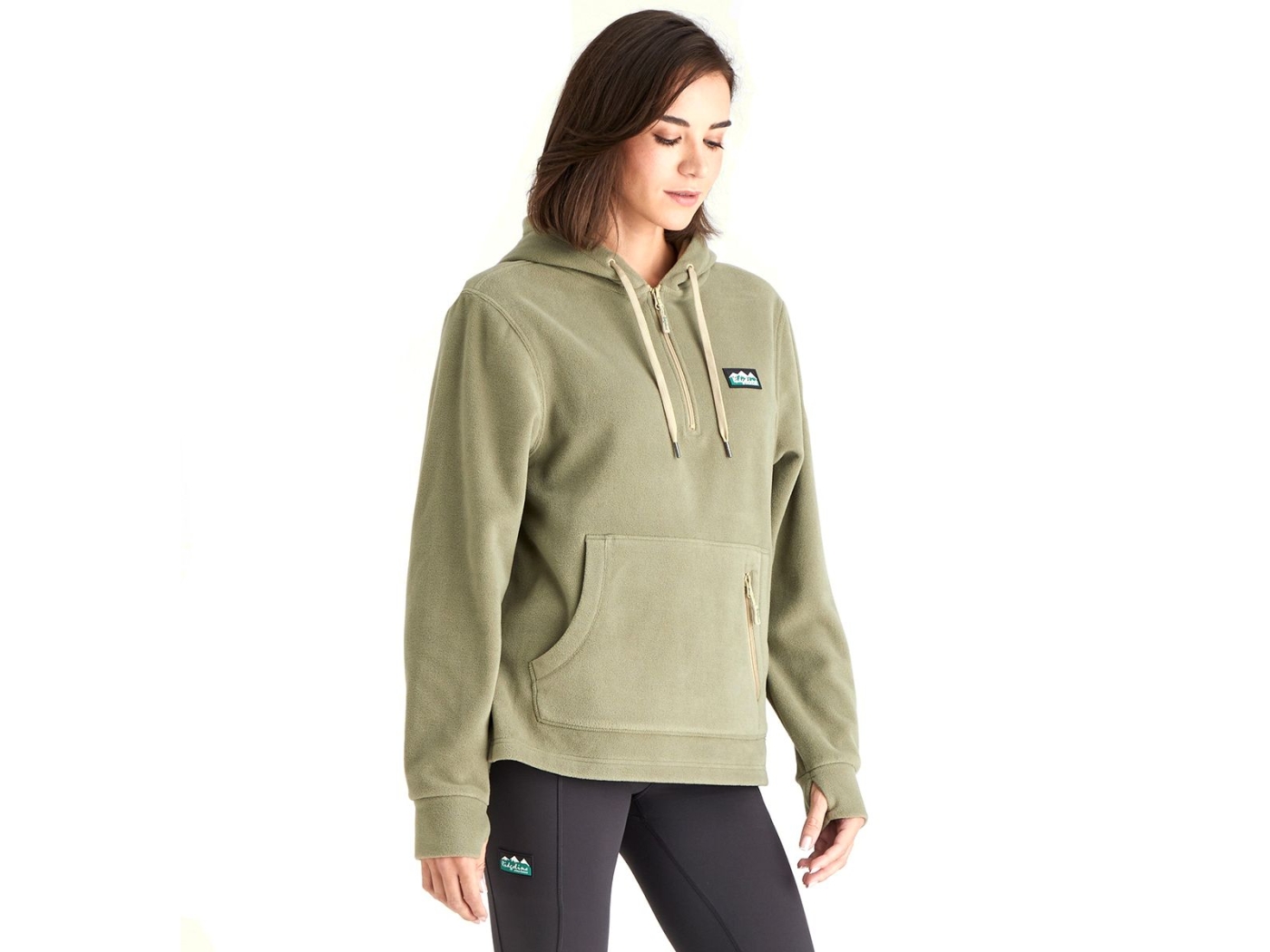 ladies ridgeline ladies khaki green ballistic hoodie