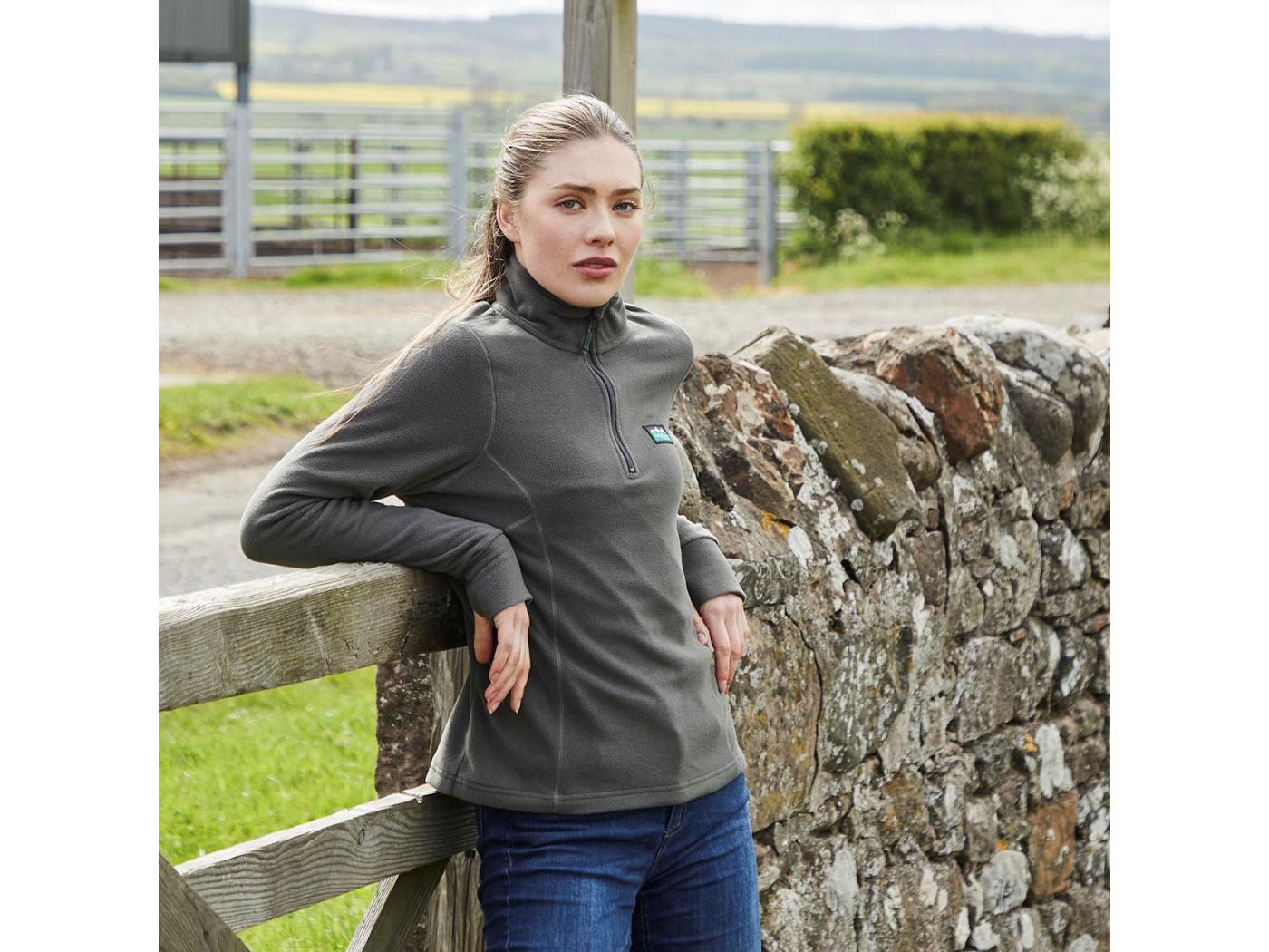 narvik ridgeline moss fleece ladies