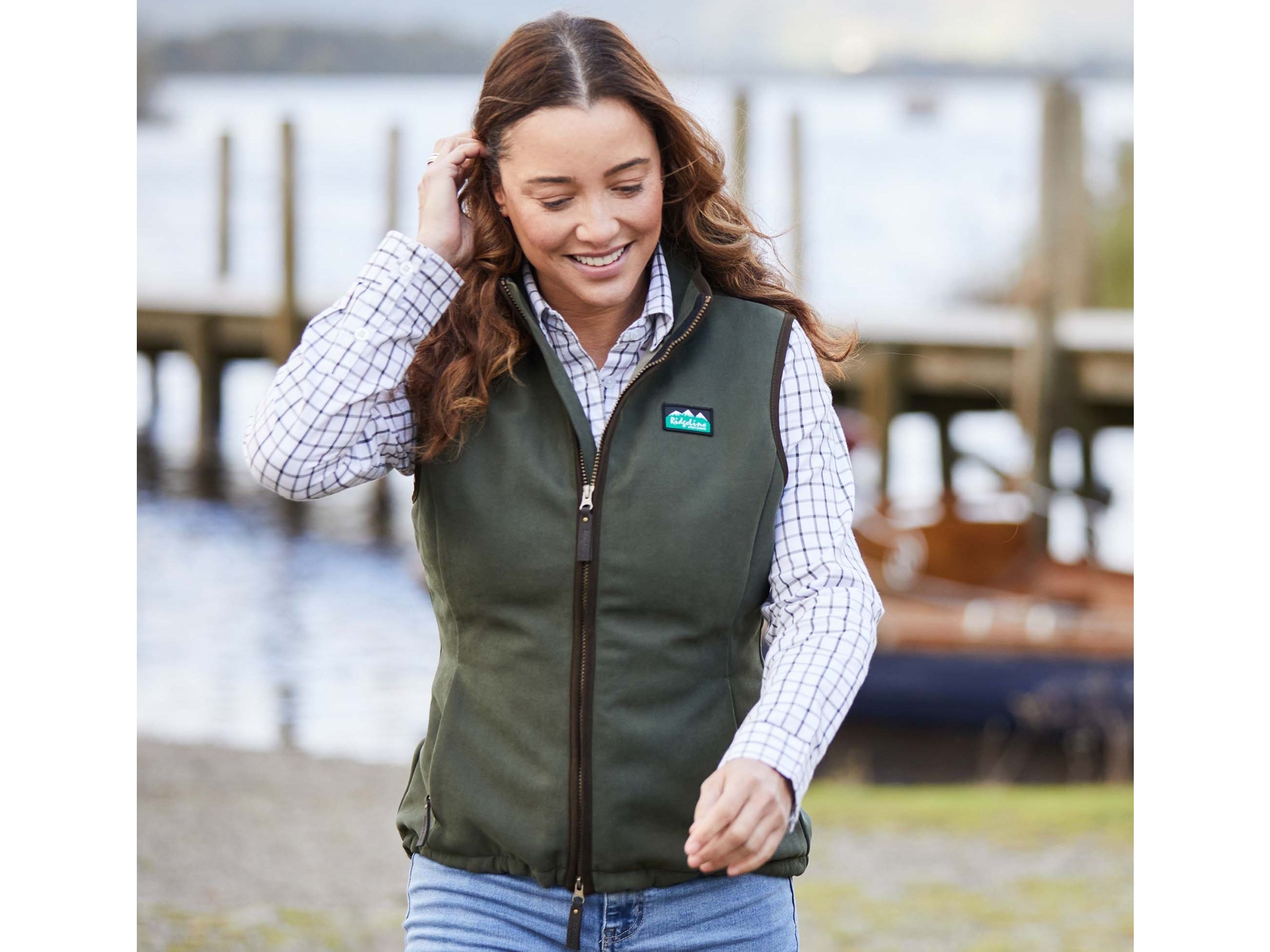 ridgeline ladies deep forest gilet