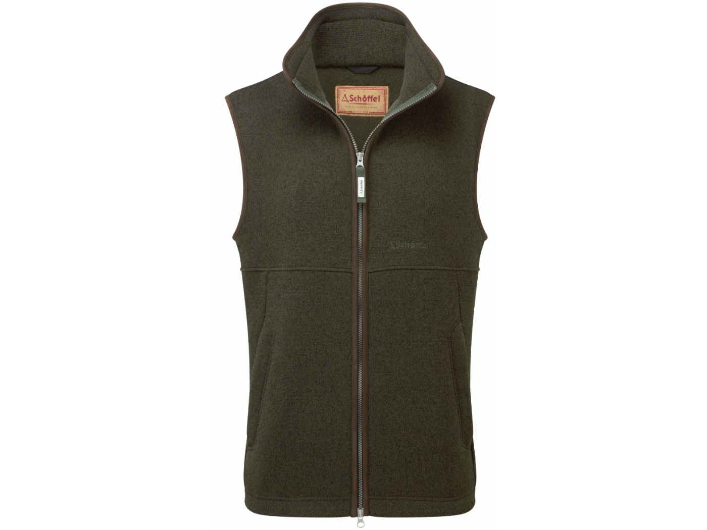 schoffel ashton knitted gilet forest