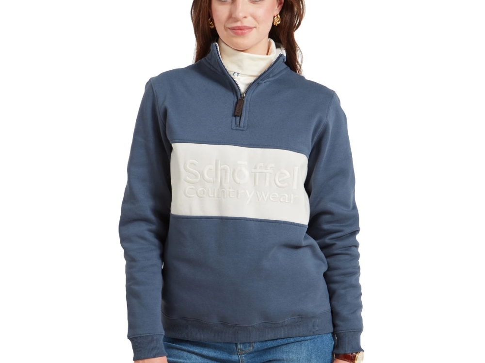 schoffel st agnes sweatshirt vintage navy
