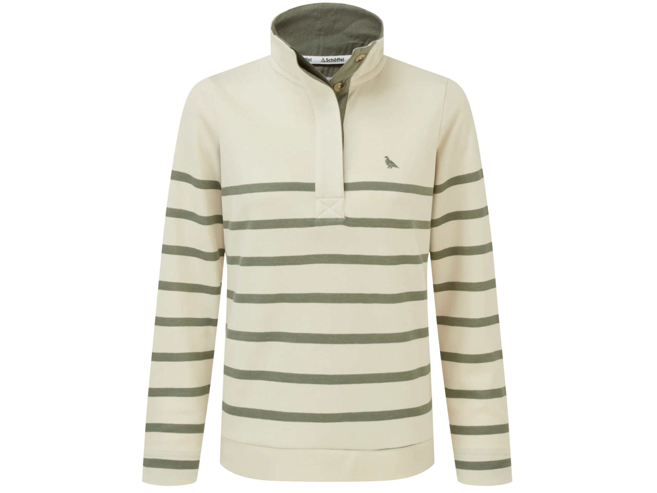 schoffel sandown pale stone agave green sweatshirt