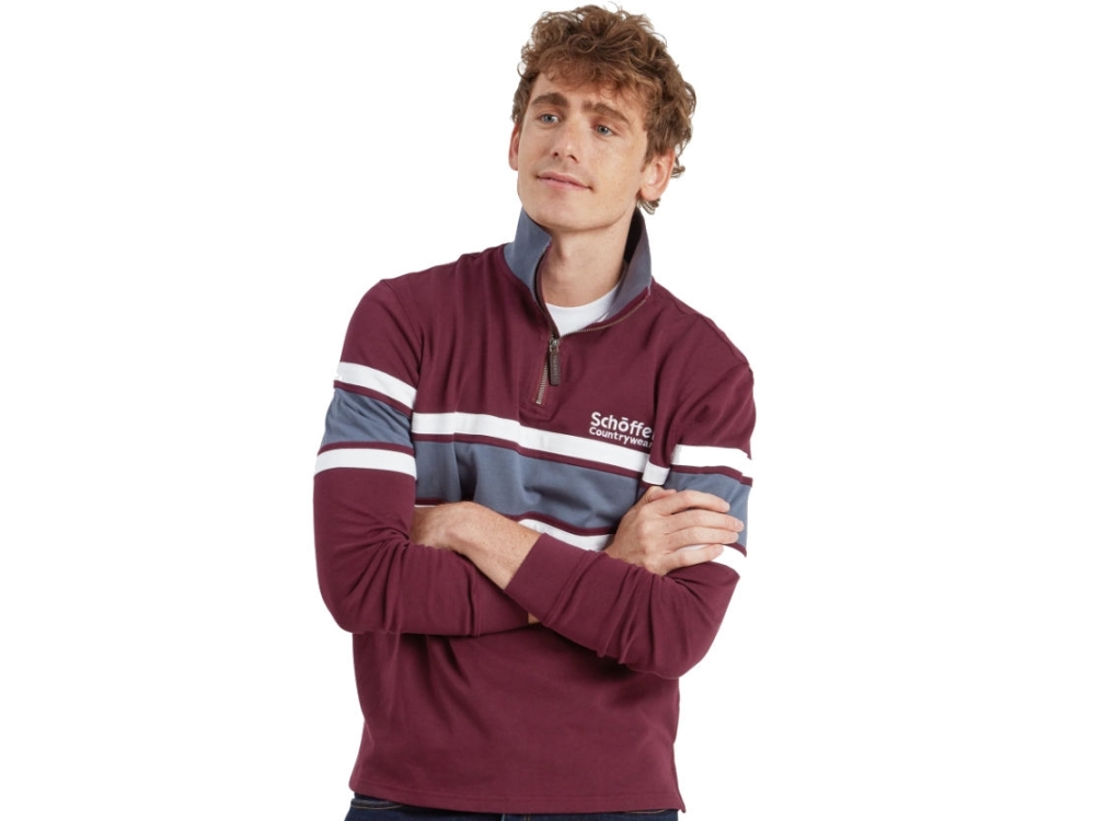schoffel exmouth heritage wine jumper