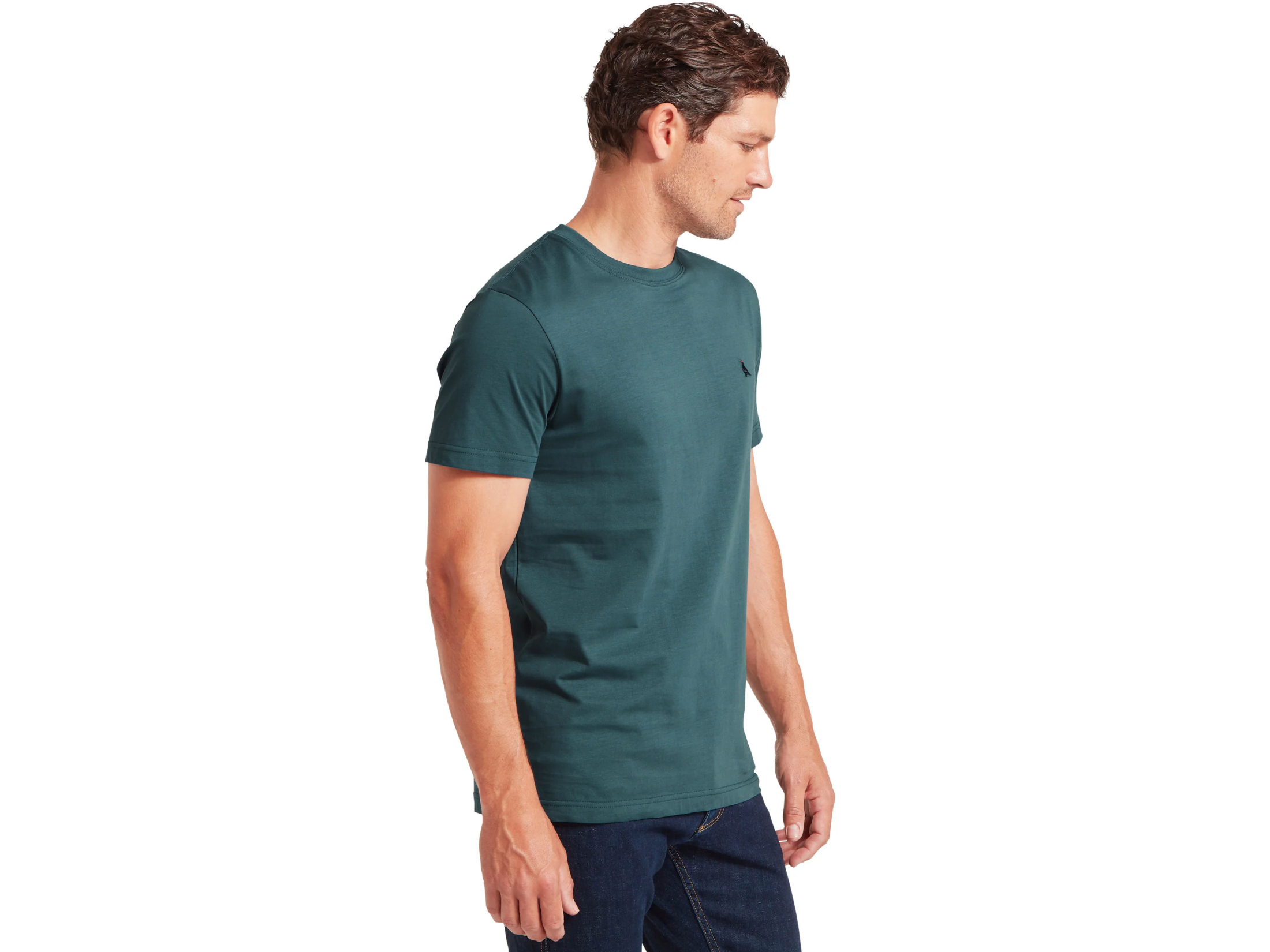 schoffel trenance cotton t shirt deep blue ocean