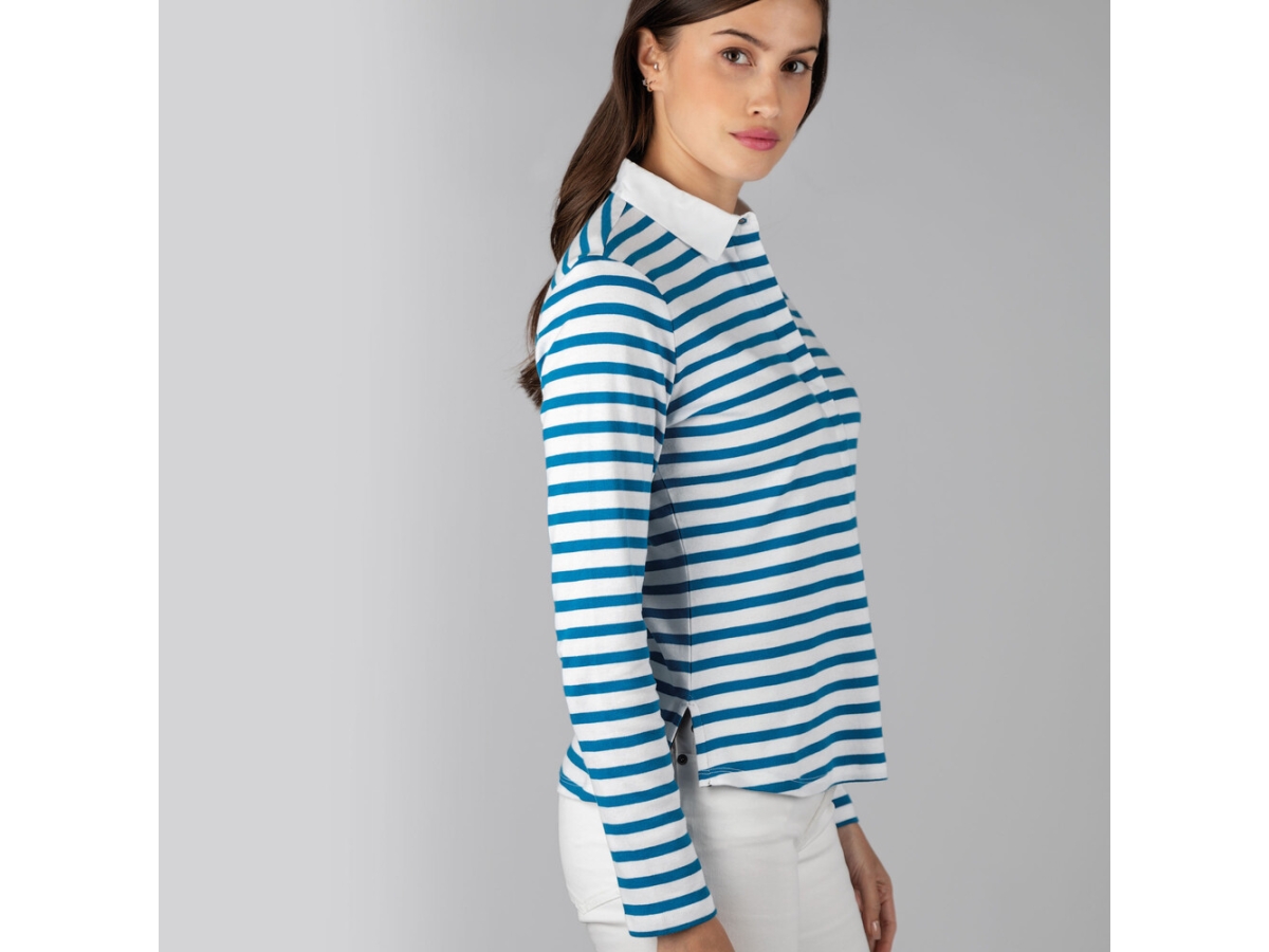 schoffel sunny cove ladies mykonos stripe shirt