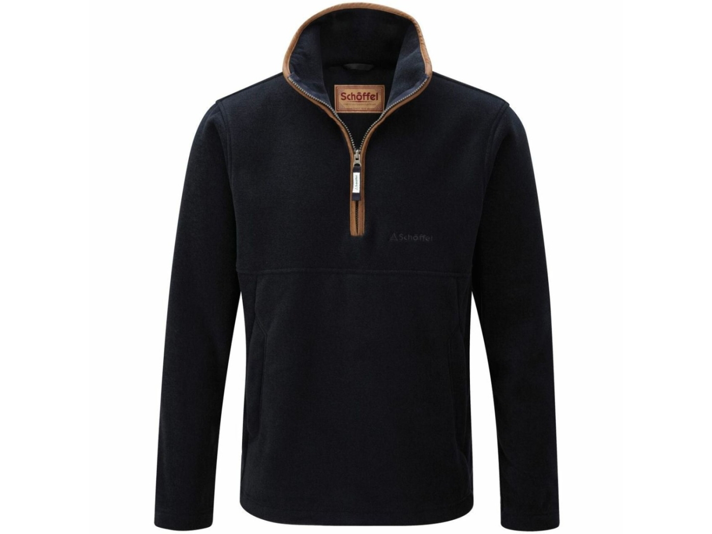 schoffel berkeley 1/4 zip navy fleece jacket