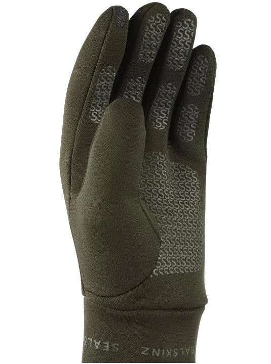 sealskinz acle water repellent gloves olive green