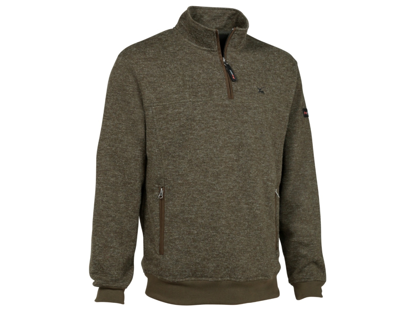 verney carron muntjac half zip jumper