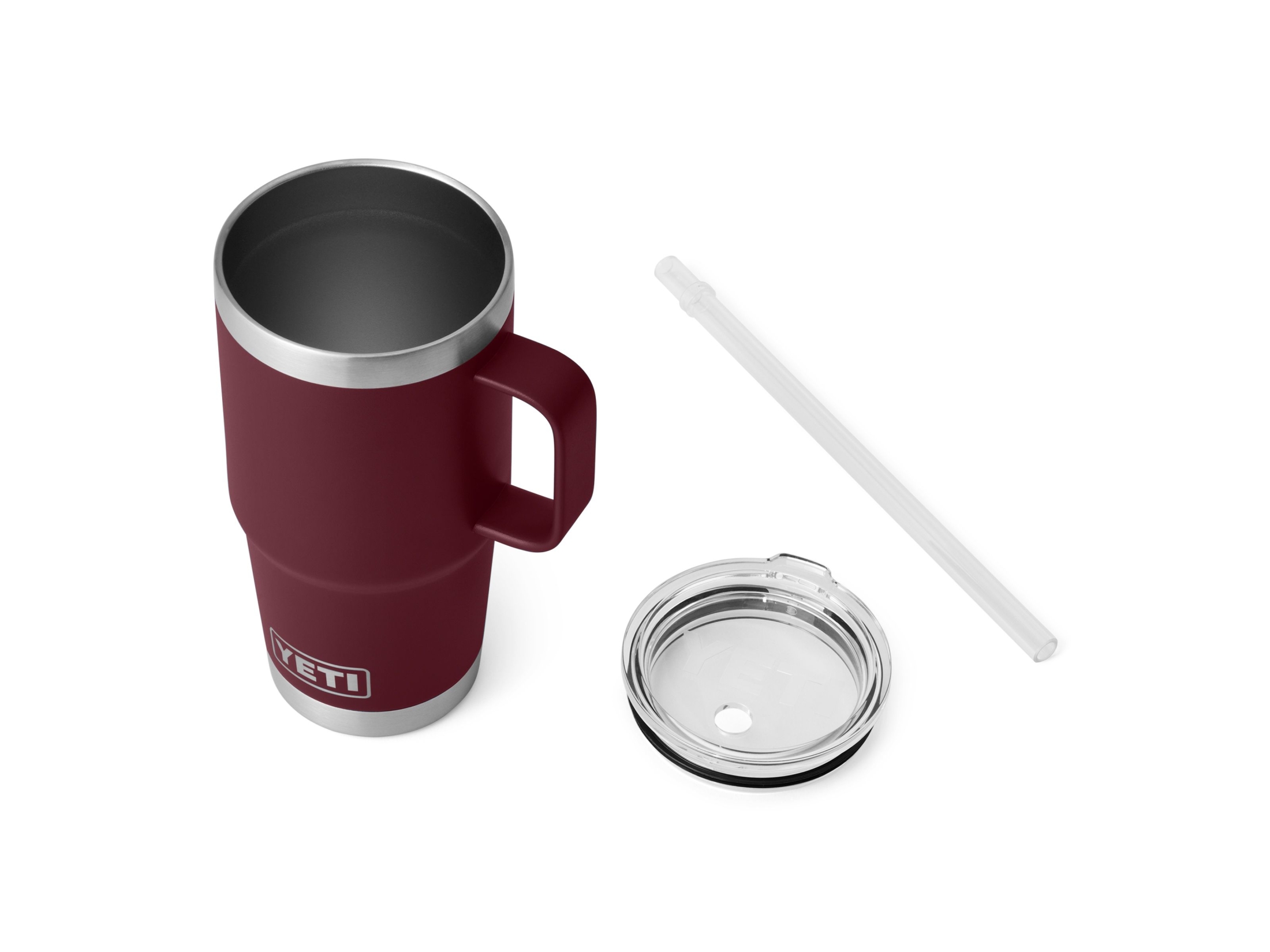 yeti red vine rambler mug 25oz